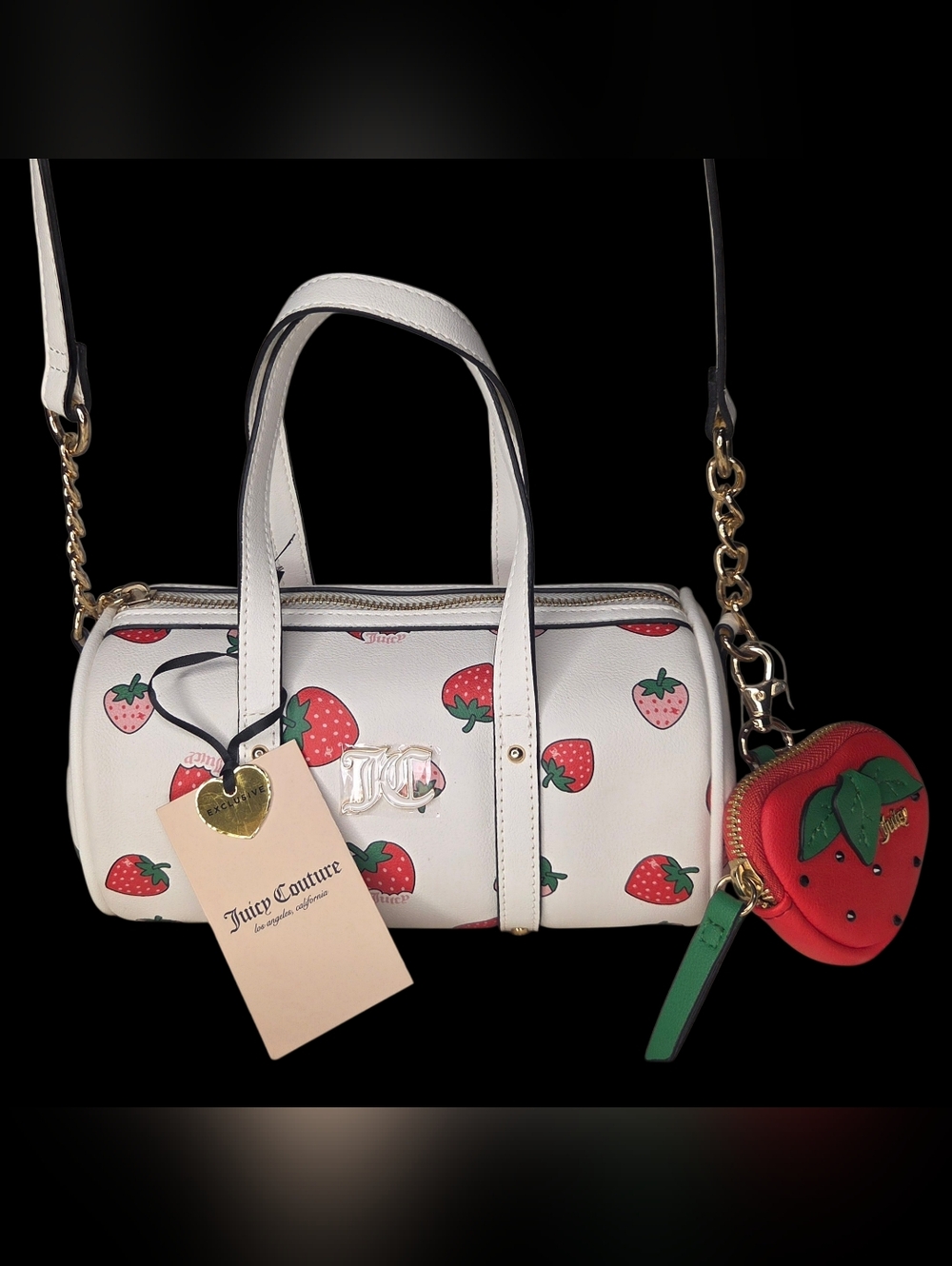 Juicy Couture Sweet N Juicy Mini Barrel Bag W/Coin Purse - New